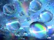 Drops of water on the compact disk