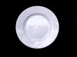 White plate isolated on a black background