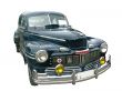Black retro car