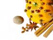 Orange with mulled wine ingredients