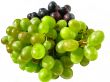Bunch of white and red grape close-up.