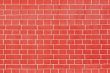 Red brick wall.