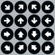Black directional arrows