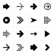 Black directional arrows