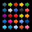 Multicolored directional arrows