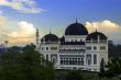 Medan`s Great Mosque at Morning.