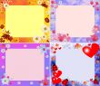 collection of stylish beautiful scopes with  hearts and colors