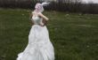 girl in a wedding dress