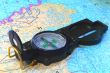 A compass and a map of the North of Russia