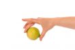 Hand with lemon