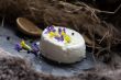 Goat cheese and spring flowers