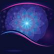 Abstract blue background. Vector illustration.