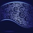 Abstract blue background. Vector illustration.