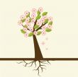Illustration of beautiful spring background