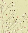 Floral pattern in autumn colors