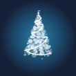 Christmas card with holiday elements.