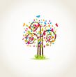 Illustration of beautiful spring background