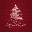 Christmas card with holiday elements.
