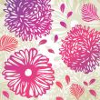 Floral pattern in autumn colors