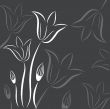 Decorative background with Tulips flowers