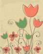 Decorative background with Tulips flowers