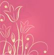 Decorative background with Tulips flowers