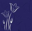 Decorative background with Tulips flowers