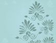 Bright greetings card with flowers and buttons