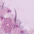 Floral pattern in autumn colors