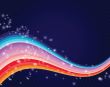 Neon lights  graphic design abstract background.