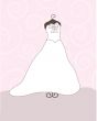 Wedding background with dress