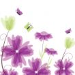Floral pattern in autumn colors