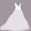 Wedding background with dress