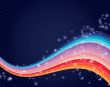 Neon lights  graphic design abstract background.