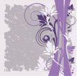 Bright greetings card with flowers and buttons
