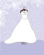 Wedding background with dress