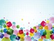 Neon lights  graphic design abstract background.