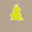 Set Christmas card with holiday elements.