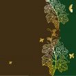 Vintage vector illustration with grape branch