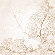 Vintage vector illustration with grape branch