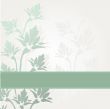 Abstract background with green flowers