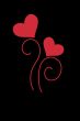 Cute vector background with vintage hearts