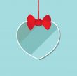 Cute vector background with vintage hearts