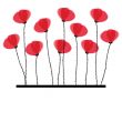 Spring card with beauty poppies.