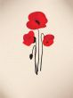 Spring card with beauty poppies.