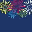 Colorful vector fireworks