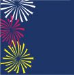 Colorful vector fireworks