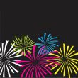 Colorful vector fireworks