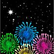Colorful vector fireworks