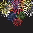 Colorful vector fireworks